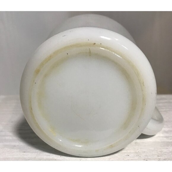Vintage Anchor Hocking Fire-King White Milk Glass D-Handled Mug Coffee Cup 8 Oz - Picture 4 of 7
